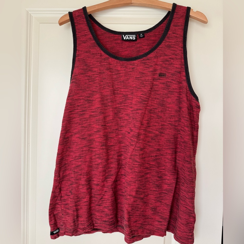 Vans Black and Red Tank Top